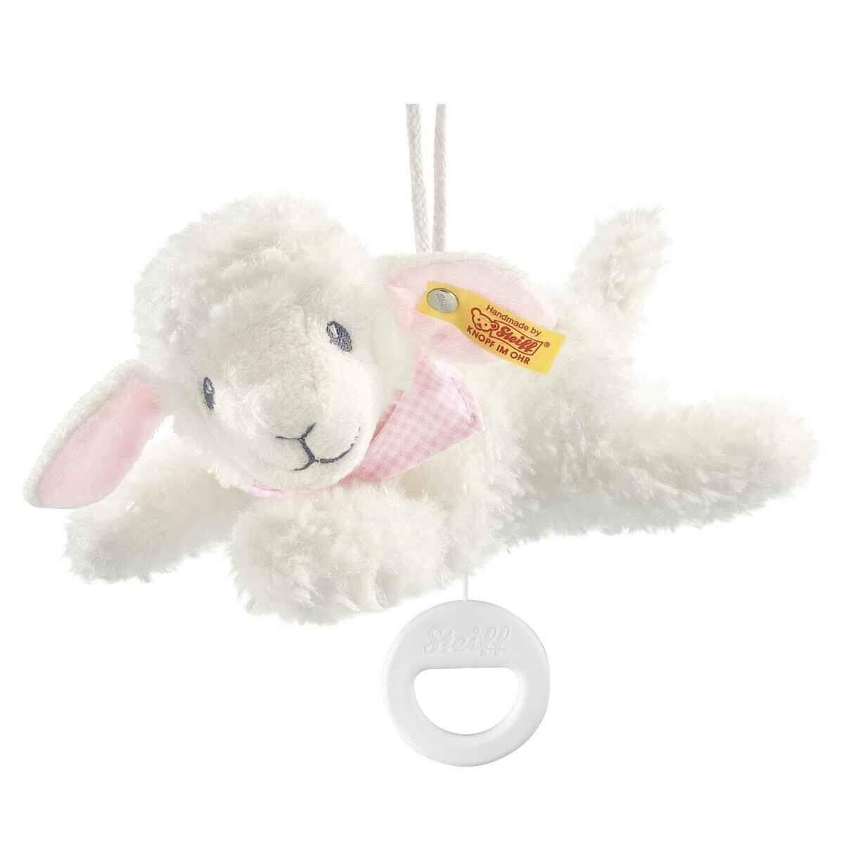 Steiff Träum Süß Lamm Spieluhr, rosa, 25 cm