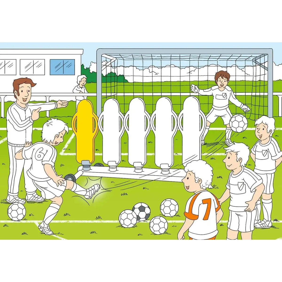 Tessloff Fußball. Buntes Sticker-Malbuch