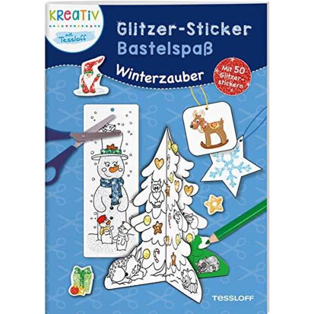 Tessloff Glitzer-Sticker Bastelspaß. Winterzauber