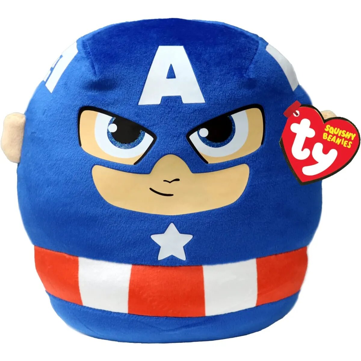 ty Marvel Avengers Captain America Squish-A-Boo, 20 cm