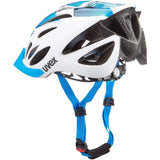 Uvex Unisex Erwachsenen Fahrradhelm Flash, Größe 53 - 56 cm, blau / weiß