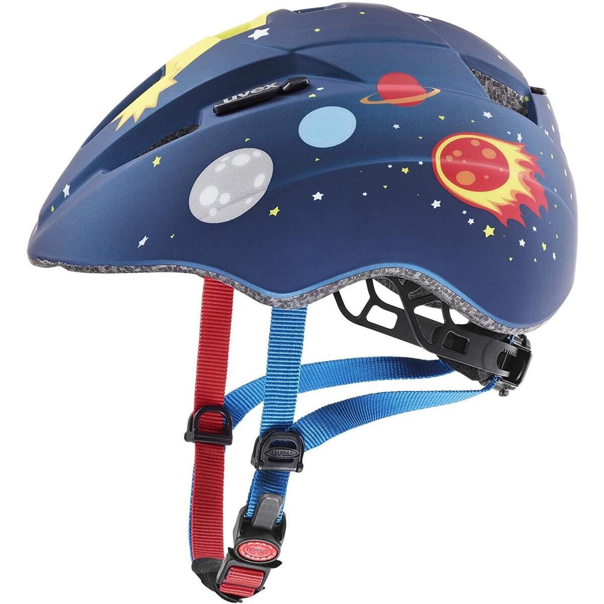 Uvex Unisex Jugend, kid 2 cc Fahrradhelm, Größe 46 - 52 cm, Dark blue rocket man