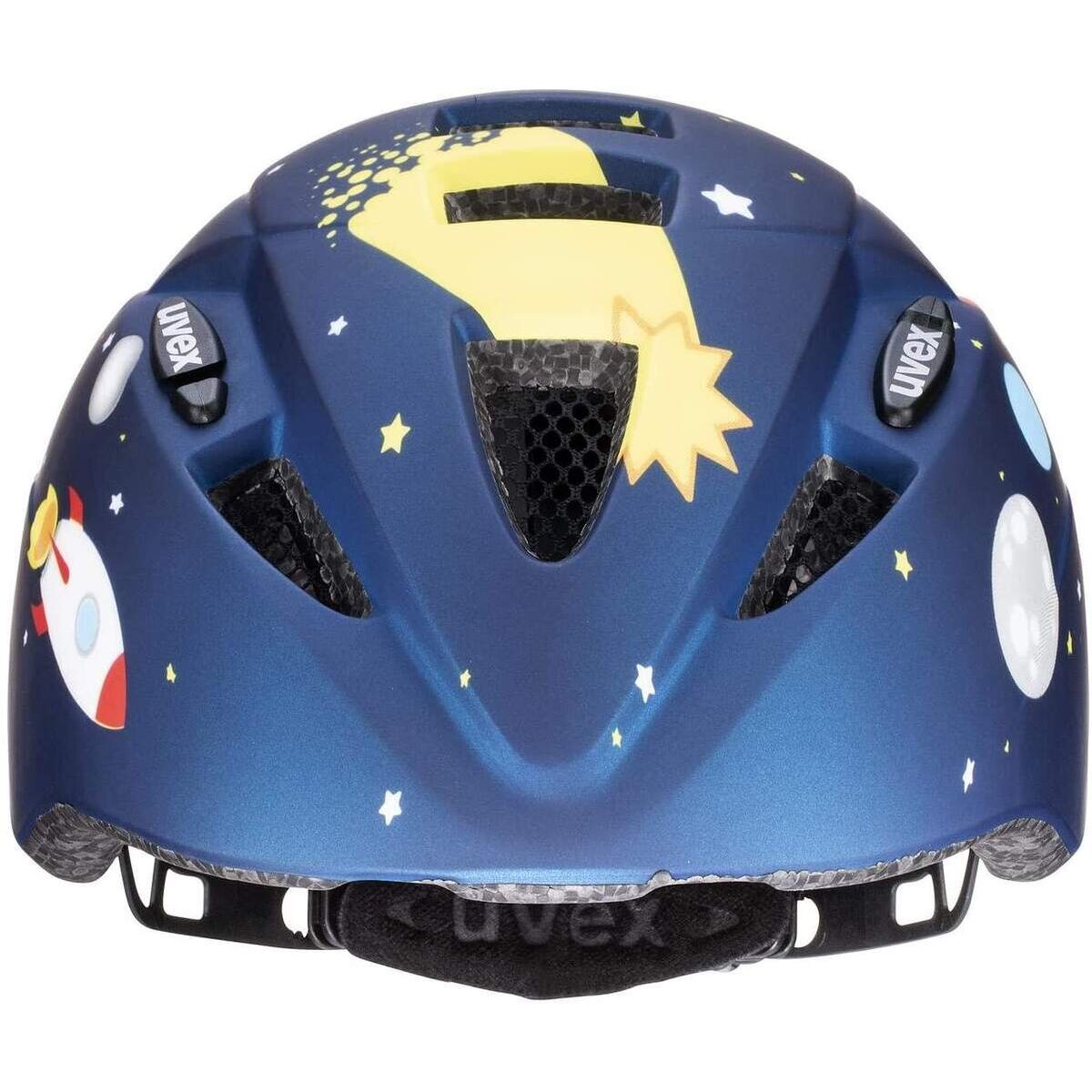 Uvex Unisex Jugend, kid 2 cc Fahrradhelm, Größe 46 - 52 cm, Dark blue rocket man